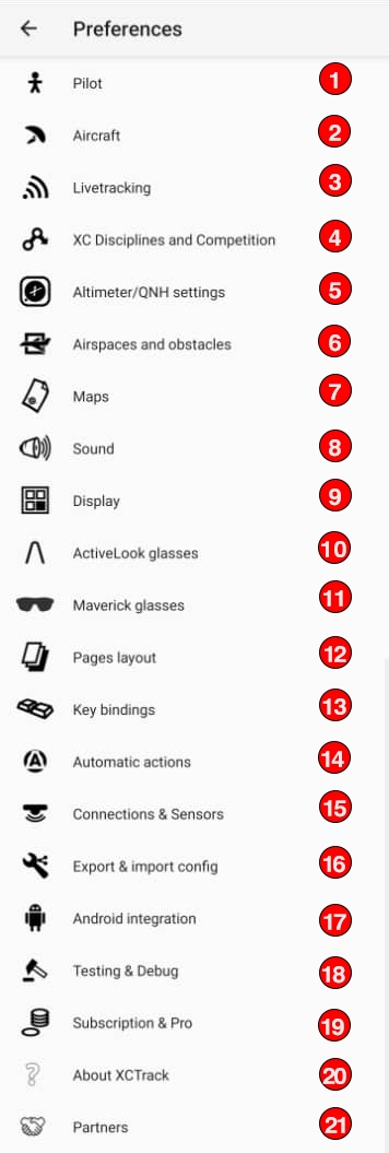 آموزش برنامه XCTrack برای خلبانان پاراگلایدر | قسمت اول تنظیمات (Preferences) 1 XC Track 1 آموزش 1