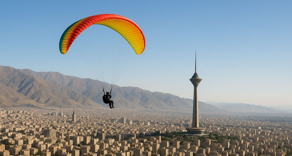 همه چیز درباره چتربازی (پاراگلایدینگ) در چیتگر و وردآورد تهران: از آموزش تا پرواز تفریحی 1 پاراگلایدر تهران